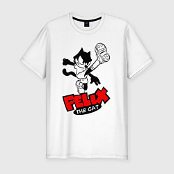 Футболка slim-fit Cat Felix - footballer, цвет: белый