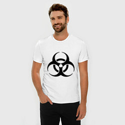 Футболка slim-fit Biological hazard, цвет: белый — фото 2