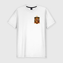 Футболка slim-fit Сборная Испании логотип, цвет: белый