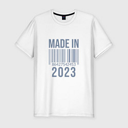 Мужская slim-футболка Made in 2023