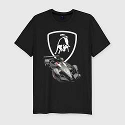 Футболка slim-fit Lamborghini F1 - Italy, цвет: черный