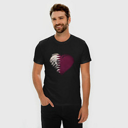 Футболка slim-fit Сердечко Катара, цвет: черный — фото 2