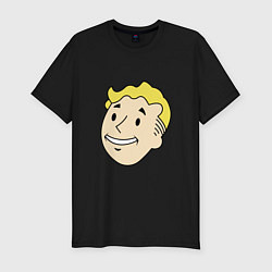 Футболка slim-fit Vault boy head, цвет: черный