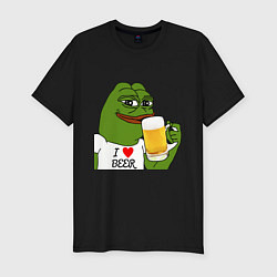 Футболка slim-fit Drink Pepe, цвет: черный