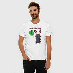 Футболка slim-fit Дела хреновые, цвет: белый — фото 2