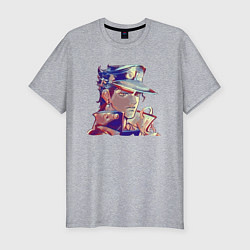 Футболка slim-fit Дзётаро Кудзё - character, цвет: меланж