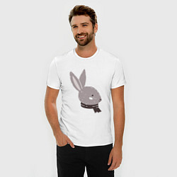 Футболка slim-fit Серая крольчиха, цвет: белый — фото 2