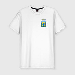 Мужская slim-футболка Герб федерации футбола Аргентины
