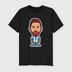 Футболка slim-fit Little Messi, цвет: черный