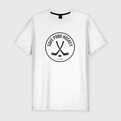Футболка slim-fit Save Pond Hockey, цвет: белый