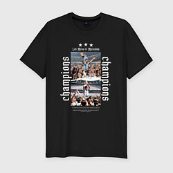 Мужская slim-футболка Лео Месси и Диего Марадона с Кубком мира