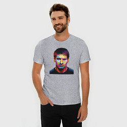 Футболка slim-fit Face Messi, цвет: меланж — фото 2