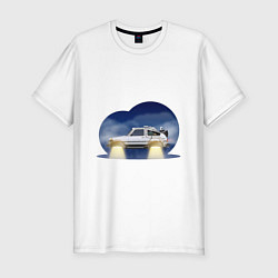 Футболка slim-fit Lada Niva Delorian, цвет: белый