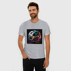 Футболка slim-fit Мяч чемпиона, цвет: меланж — фото 2