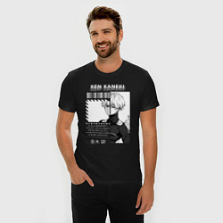 Футболка slim-fit Кен Канеки гуль, цвет: черный — фото 2