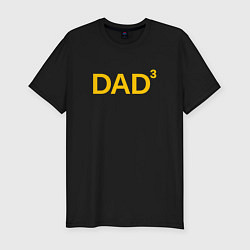 Мужская slim-футболка Отец тройни