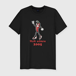 Футболка slim-fit Hot since 2005, цвет: черный