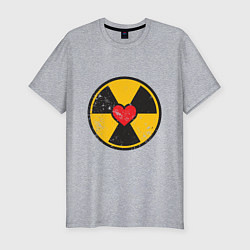Футболка slim-fit Радиация любви, цвет: меланж