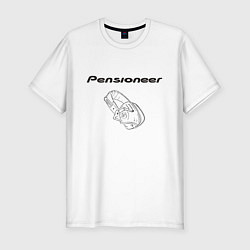 Футболка slim-fit Pensioneer TDS, цвет: белый