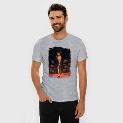 Футболка slim-fit Мио Кофунэ - Летнее время, цвет: меланж — фото 2