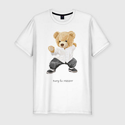Футболка slim-fit Kung fu master, цвет: белый