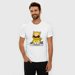 Футболка slim-fit Mario super kitty, цвет: белый — фото 2