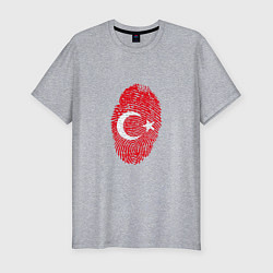 Мужская slim-футболка Отпечаток Турции