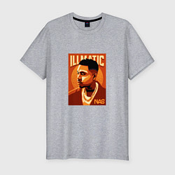 Футболка slim-fit Nas Illmatic, цвет: меланж