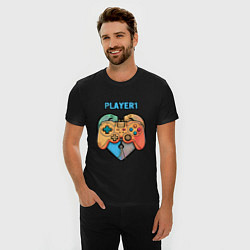 Футболка slim-fit Player 1, цвет: черный — фото 2