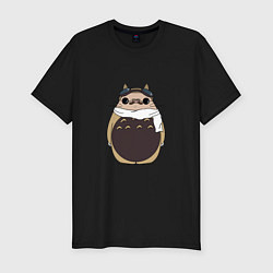 Футболка slim-fit Тоторо Порко Россо, цвет: черный