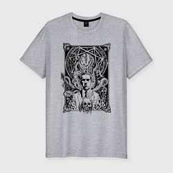 Футболка slim-fit ЛавкрафтКтулху, цвет: меланж