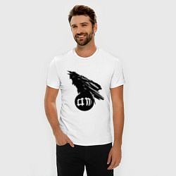 Футболка slim-fit DM Raven, цвет: белый — фото 2