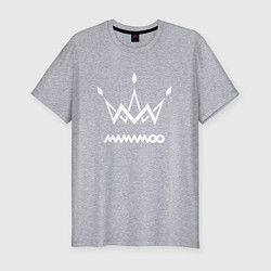 Футболка slim-fit Mamamoo white logo, цвет: меланж
