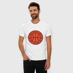 Футболка slim-fit Love basketball, цвет: белый — фото 2