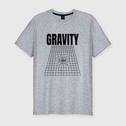 Футболка slim-fit Gravity и пространственная сетка, цвет: меланж