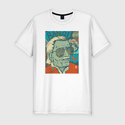 Футболка slim-fit Stan Lee bang, цвет: белый