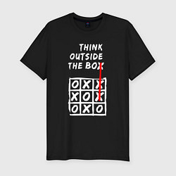 Футболка slim-fit Think outside the box game, цвет: черный