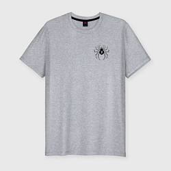 Футболка slim-fit Паук 2, цвет: меланж