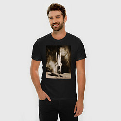 Футболка slim-fit Космос-Aelliren, цвет: черный — фото 2