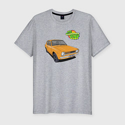 Футболка slim-fit My summer car yellow, цвет: меланж