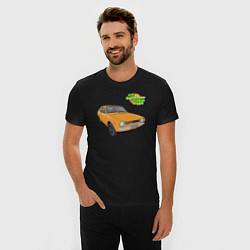 Футболка slim-fit My summer car yellow, цвет: черный — фото 2
