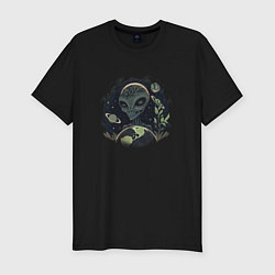 Мужская slim-футболка Внеземная цивилизация