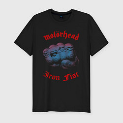 Мужская slim-футболка Motorhead Iron Fist