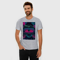 Футболка slim-fit Музыкальная девушка, цвет: меланж — фото 2