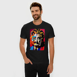 Футболка slim-fit Tiger and Dali, цвет: черный — фото 2