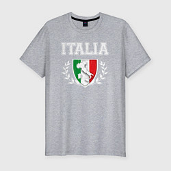 Мужская slim-футболка Italy map