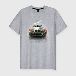 Мужская slim-футболка Немецкий люксовый автомобиль BMW Z4