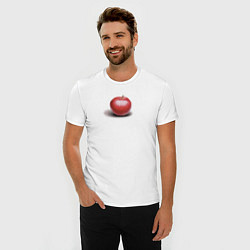 Футболка slim-fit Красное яблоко, цвет: белый — фото 2