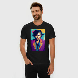 Футболка slim-fit Johnny Depp - celebrity, цвет: черный — фото 2