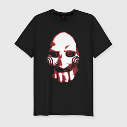 Мужская slim-футболка Saw mask